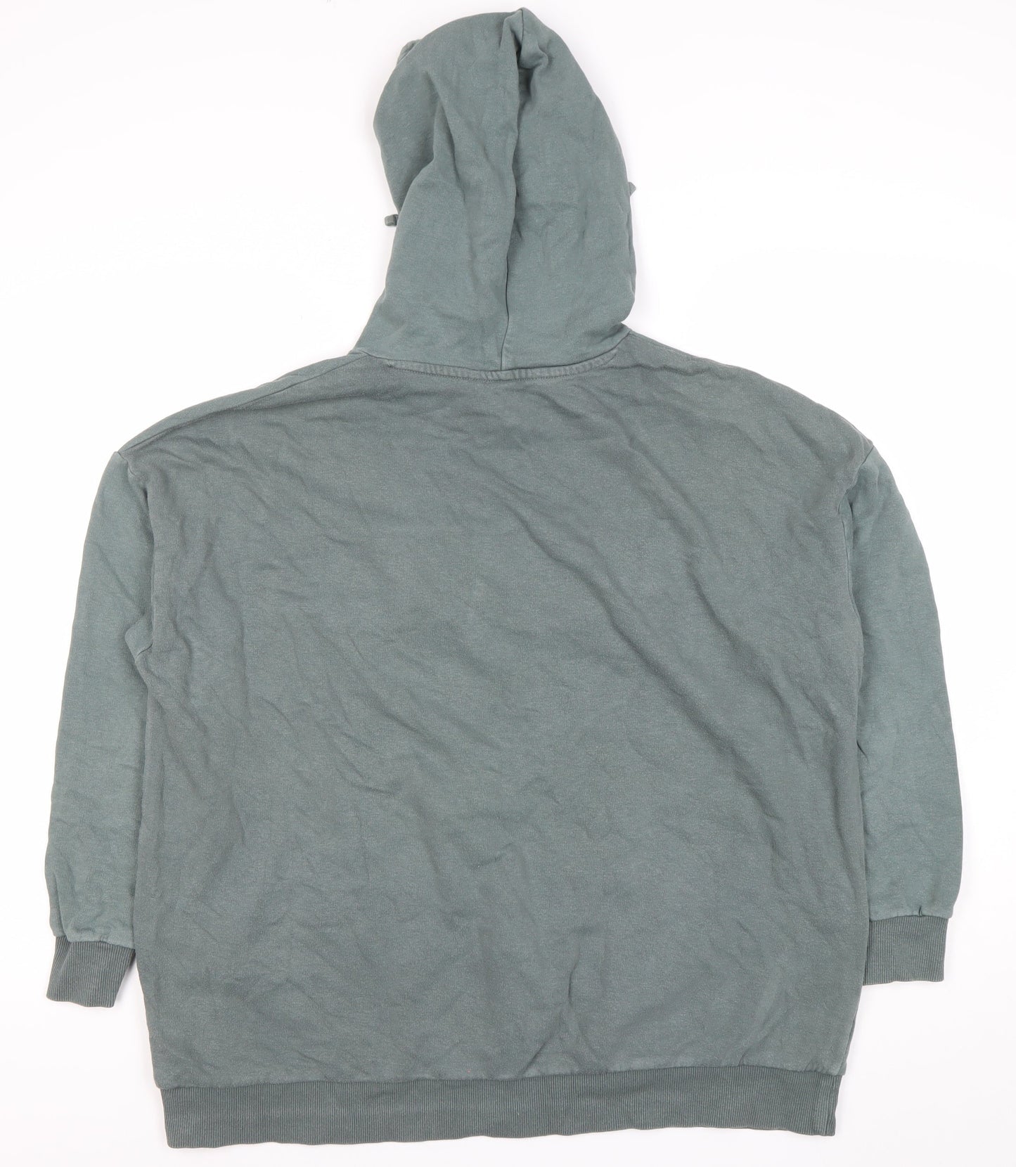 TU Women’s Green Pullover Hoodie Size 16 Love Logo Cotton Blend