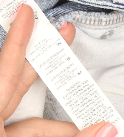 New Look Womens Blue Straight Leg Jeans Size 12 Light Wash