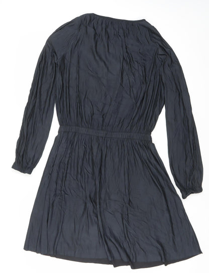 Storm & Marie Womens Black XS A-Line Long Sleeve Short Dress