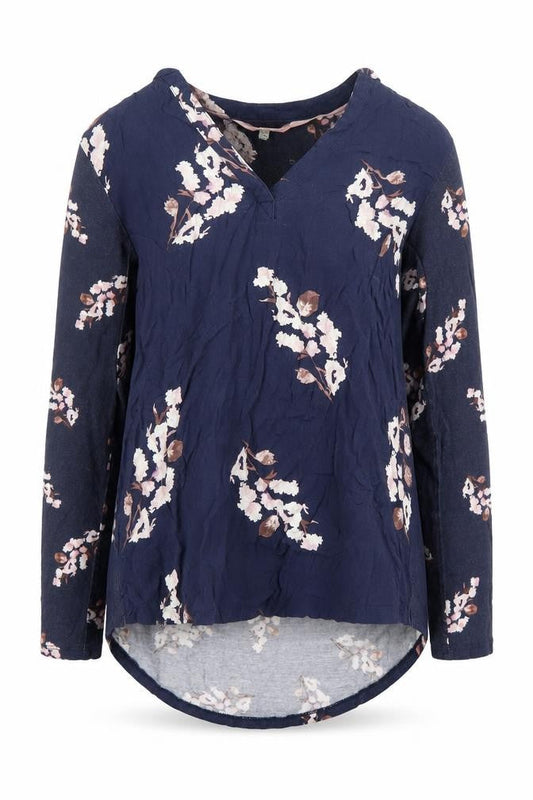 Womens UK Size 8 Joules Blue Tunic Blouse