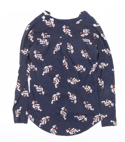 Womens UK Size 8 Joules Blue Tunic Blouse