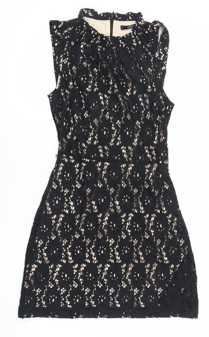 Oasis Women’s Black Lace A-Line Dress Size 8 Cocktail Party
