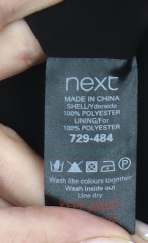 Next Womens Black Size 8 Maxi Scoop Neck Formal Evening Dress