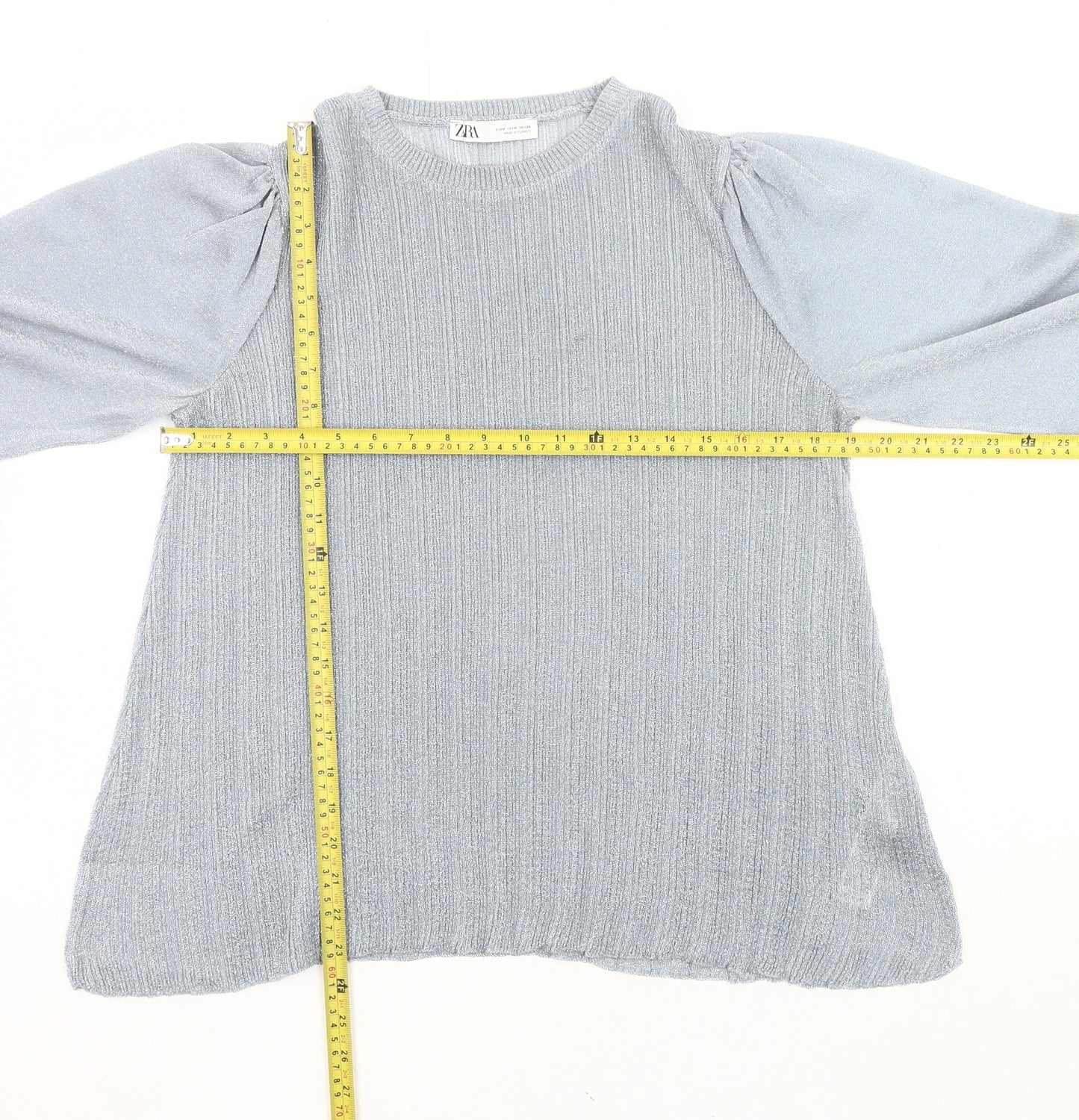 Womens UK Size M Zara Grey Pullover Jumper
