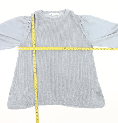 Womens UK Size M Zara Grey Pullover Jumper