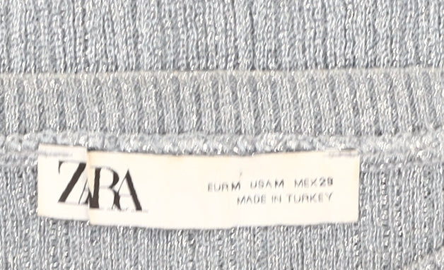 Womens UK Size M Zara Grey Pullover Jumper