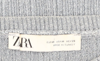 Womens UK Size M Zara Grey Pullover Jumper