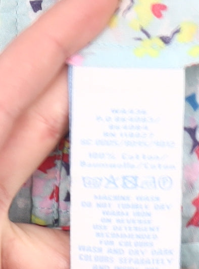 Boden Womens Multicoloured Floral Cotton Button-Up Shirt UK 12P