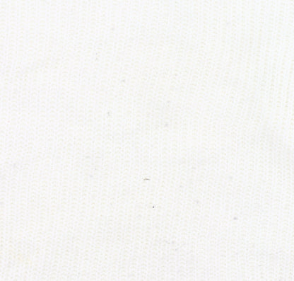 Vila Women White Roll Neck Knit Jumper L Long Sleeve Pullover