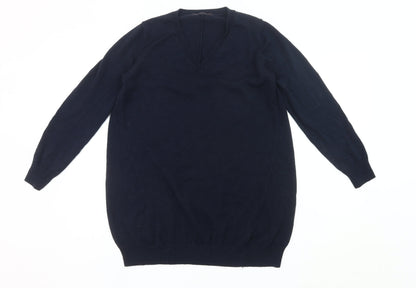 Womens UK Size 10 Marks and Spencer Blue Pullover Jumper