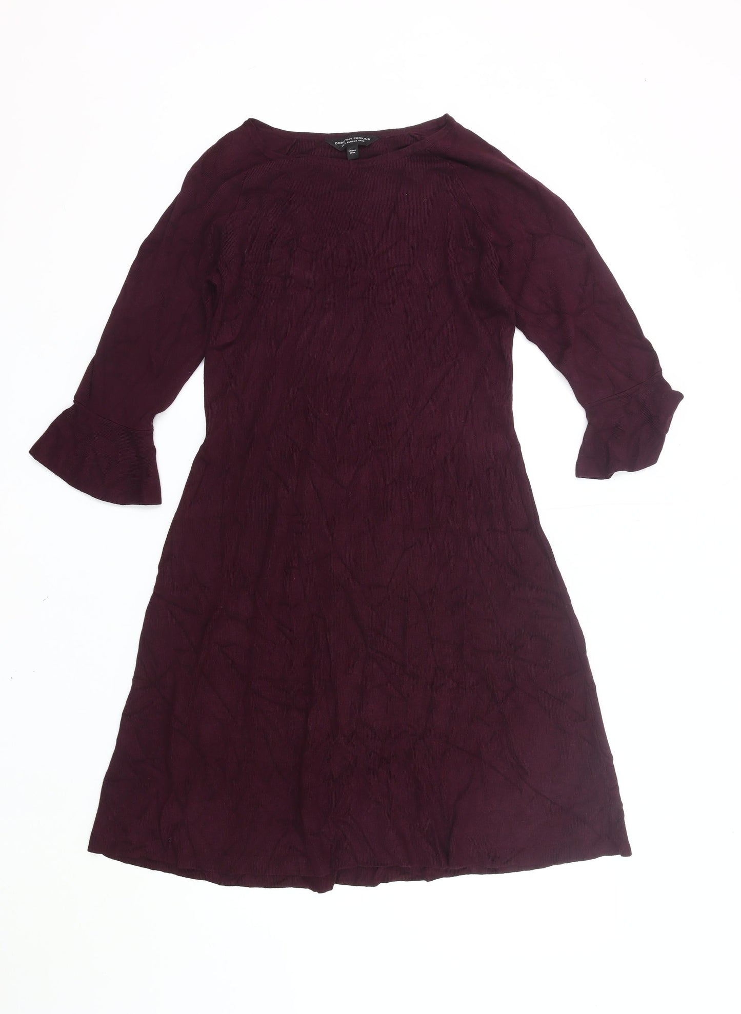 Dorothy Perkins Women’s Purple Size 12 A-Line Knee Length Dress