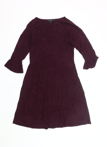 Dorothy Perkins Women’s Purple Size 12 A-Line Knee Length Dress