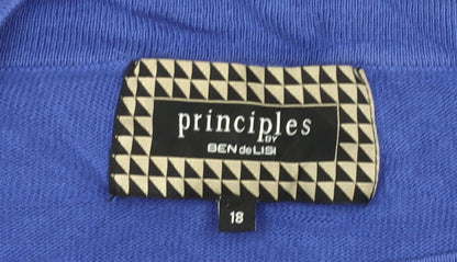 Womens UK Size 18 Principles by Ben de Lisi Blue Pullover Jumper