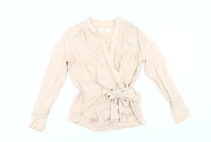 Marks and Spencer Per Una Women’s Beige Wrap Blouse Size 10