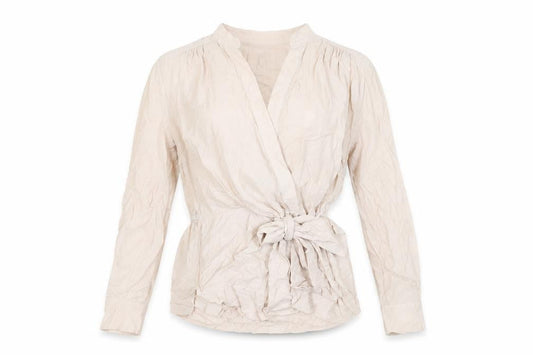 Marks and Spencer Per Una Women’s Beige Wrap Blouse Size 10