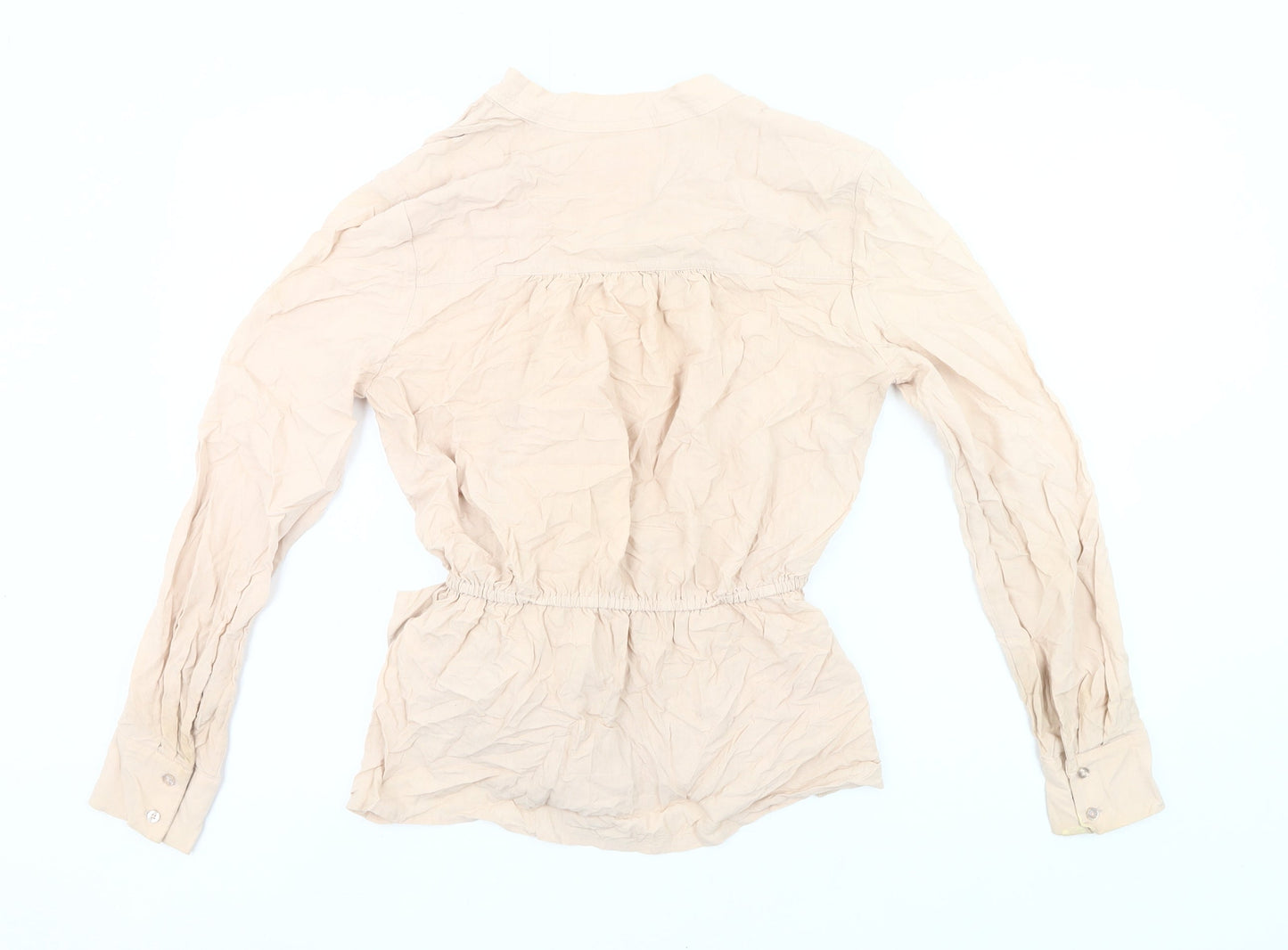 Marks and Spencer Per Una Women’s Beige Wrap Blouse Size 10