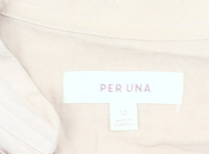 Marks and Spencer Per Una Women’s Beige Wrap Blouse Size 10