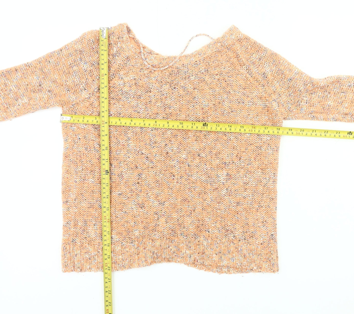 Womens UK Size XS VERO MODA Orange Pullover Jumper