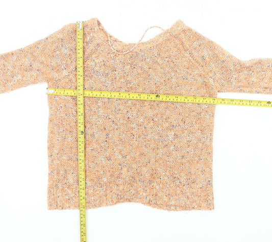 Womens UK Size XS VERO MODA Orange Pullover Jumper