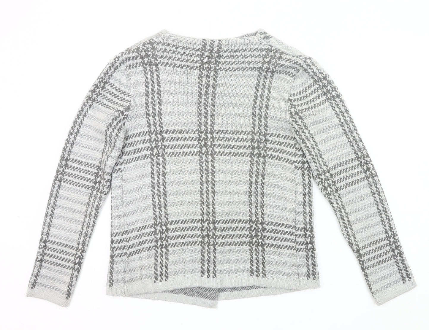 Womens UK Size 14 Debenhams Grey Cardigan Jumper