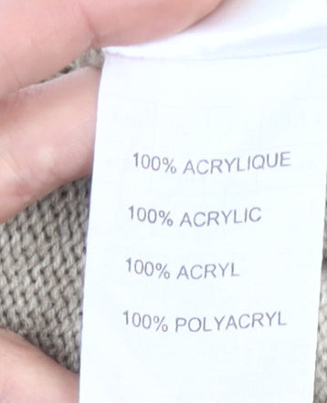 Damart Women’s Beige Cardigan Size 18 V-Neck Button Knit