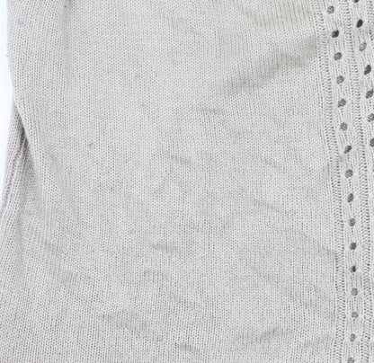 Damart Women’s Beige Cardigan Size 18 V-Neck Button Knit