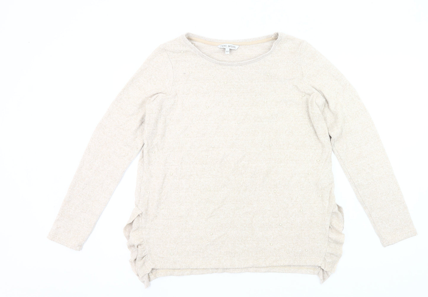 Womens UK Size 16 NEXT Beige Pullover Jumper