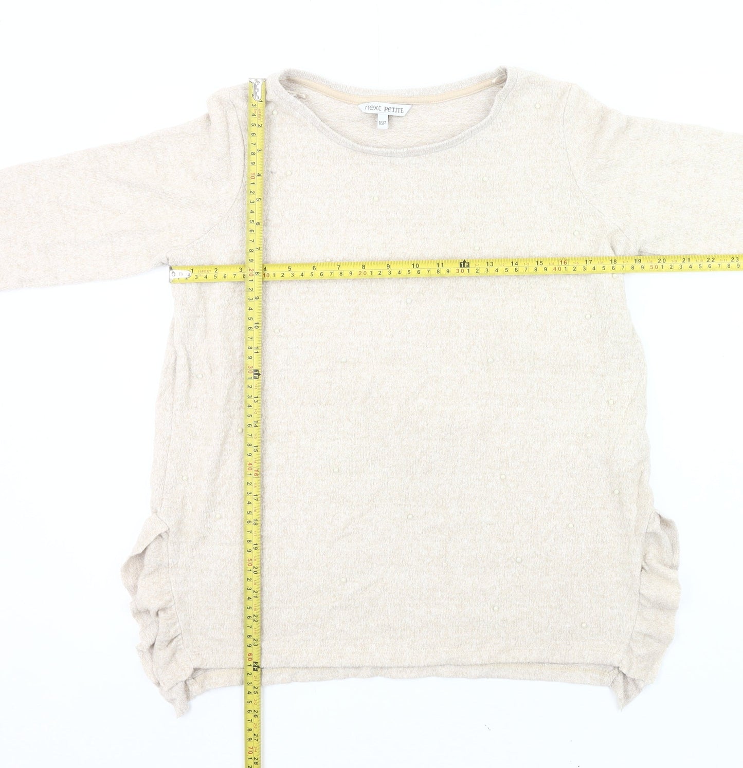 Womens UK Size 16 NEXT Beige Pullover Jumper