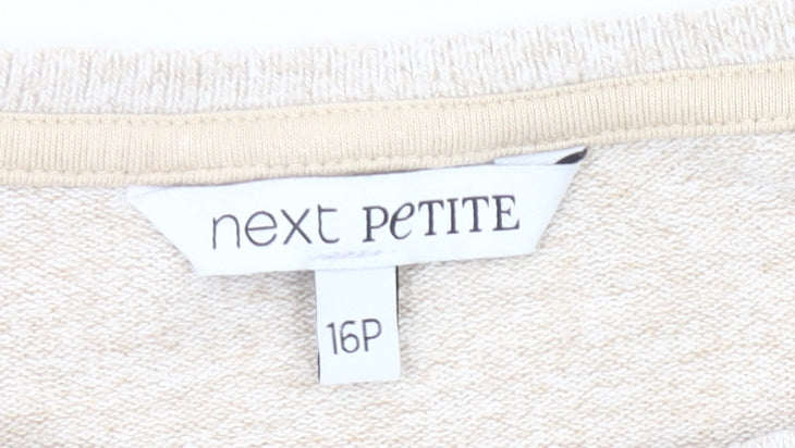 Womens UK Size 16 NEXT Beige Pullover Jumper