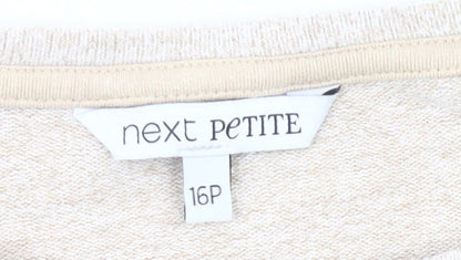 Womens UK Size 16 NEXT Beige Pullover Jumper