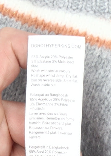 Womens UK Size 12 Dorothy Perkins Grey Pullover Jumper