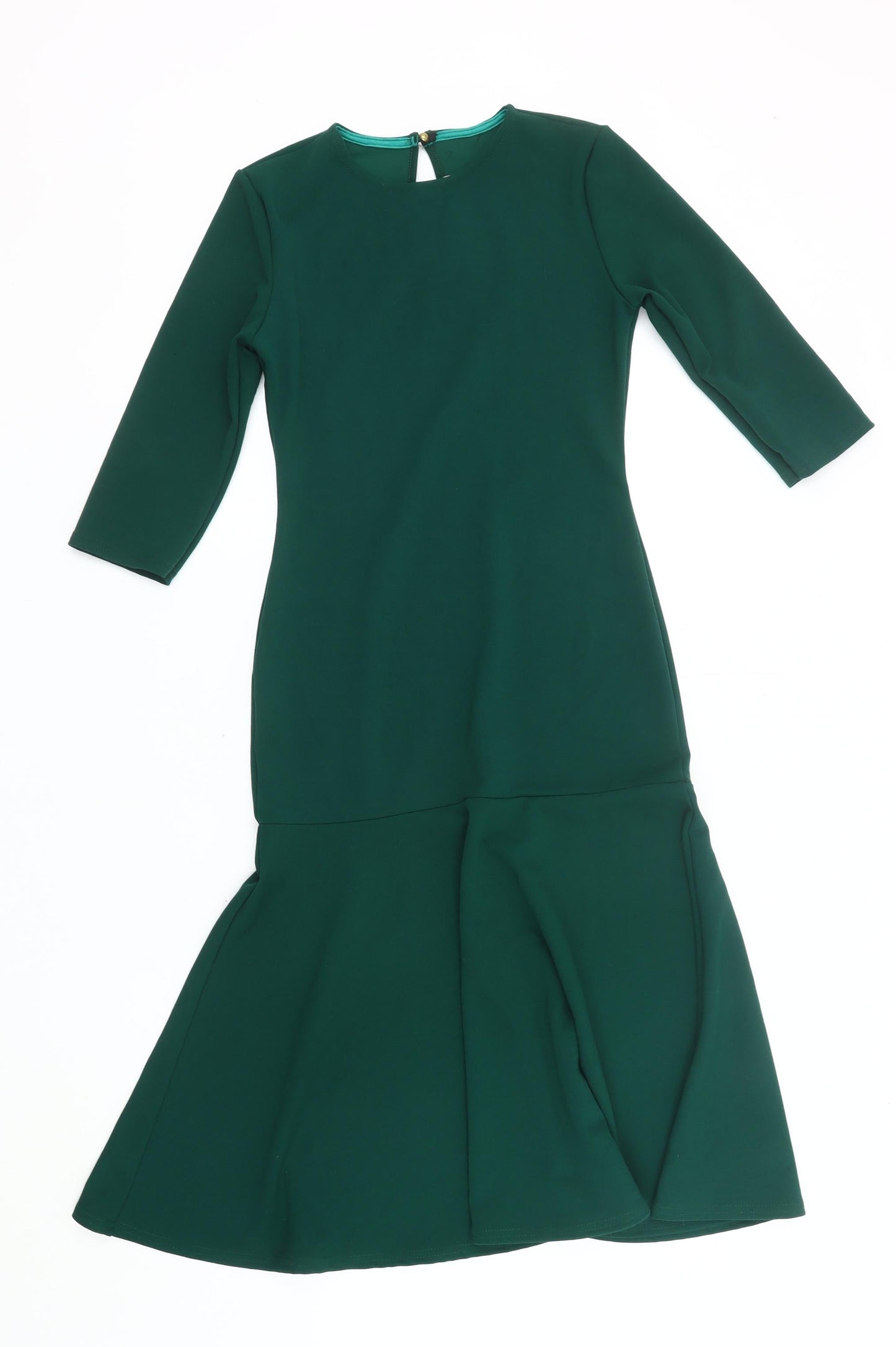Club L London Women Green Midi Mermaid Dress UK 10