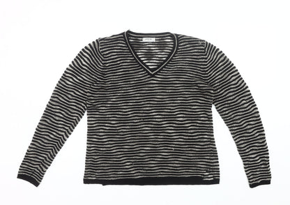 Womens UK Size 16 Soon Black Pullover Jumper