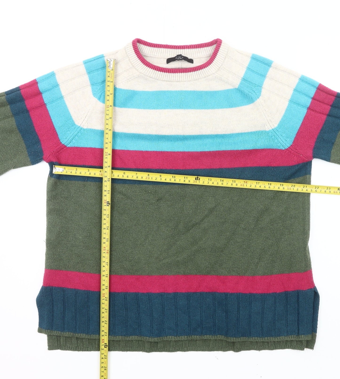 Womens UK Size L NEXT Multicoloured Pullover Jumper