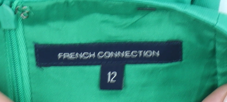French Connection Women’s Green Strapless Bodycon Dress Size 12