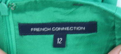 French Connection Women’s Green Strapless Bodycon Dress Size 12