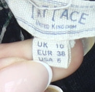 FatFace Womens Black Floral Skater Dress Size 10 Short Sleeve Cotton Modal