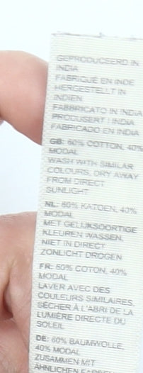 FatFace Womens Black Floral Skater Dress Size 10 Short Sleeve Cotton Modal