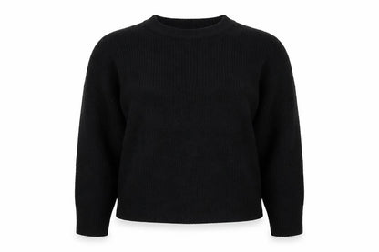 PrettyLittleThing Women's Black Chunky Knit Pullover Jumper Size M