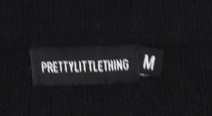 PrettyLittleThing Women's Black Chunky Knit Pullover Jumper Size M