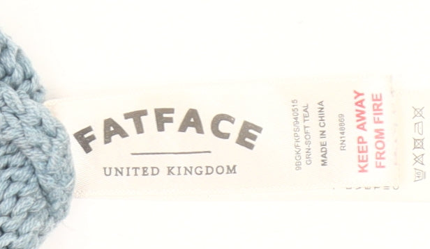 FatFace Girls Blue Cotton Blend Knit Jumper Pullover 12-13 Years