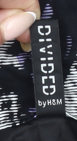 H&M Women’s Multicoloured Skater Skirt Size 10 Cotton Short