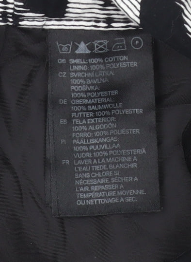 H&M Women’s Multicoloured Skater Skirt Size 10 Cotton Short