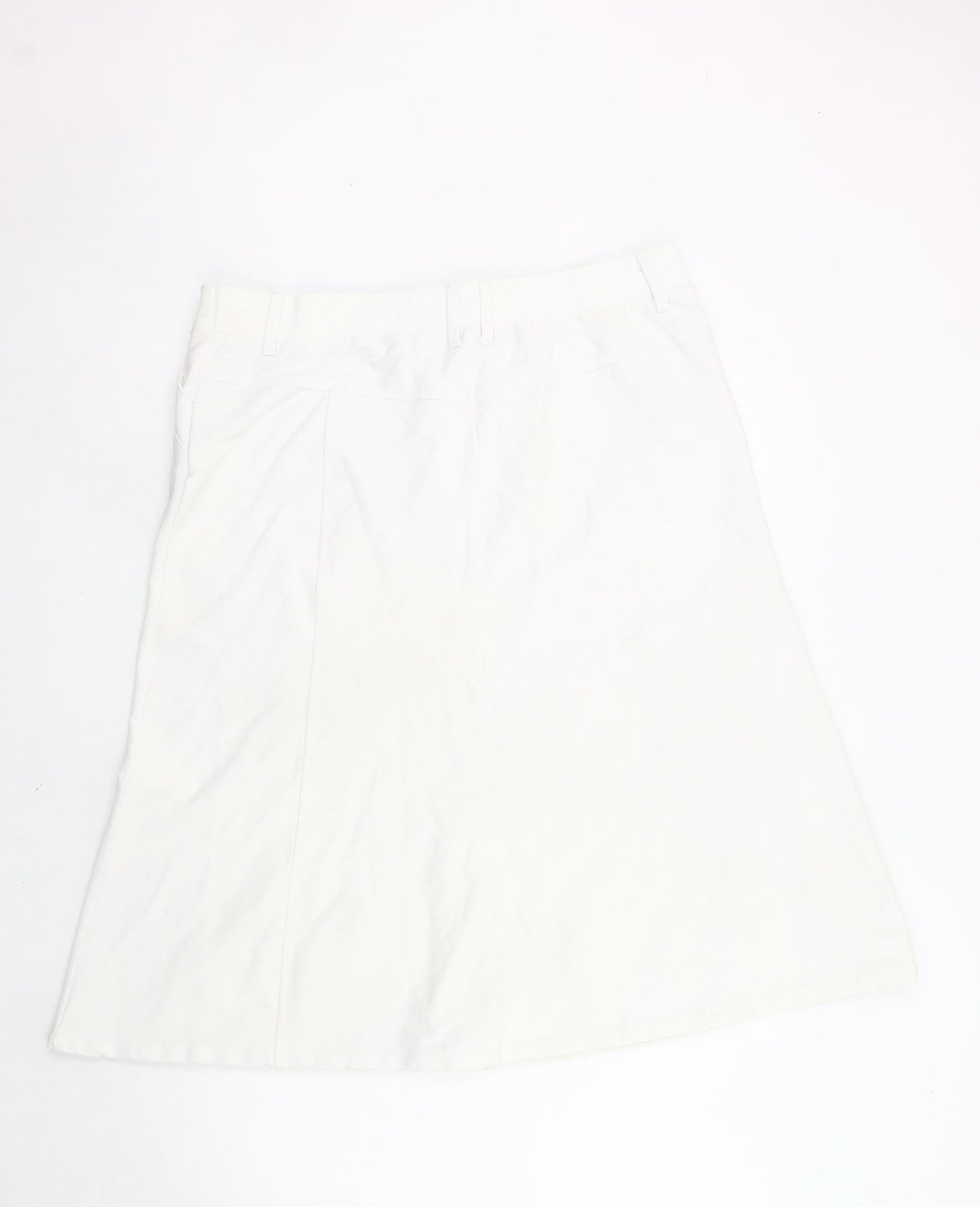 Cotton Traders Women’s Ivory A-Line Skirt Size 16 Casual Twill