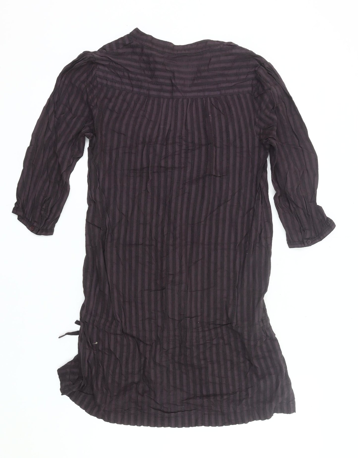 Atmosphere Women’s Brown Striped Tunic Blouse Size 10 V-Neck