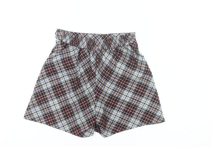 Zara Girls Multicoloured Plaid Pleated Skort 11-12 Years School Casual