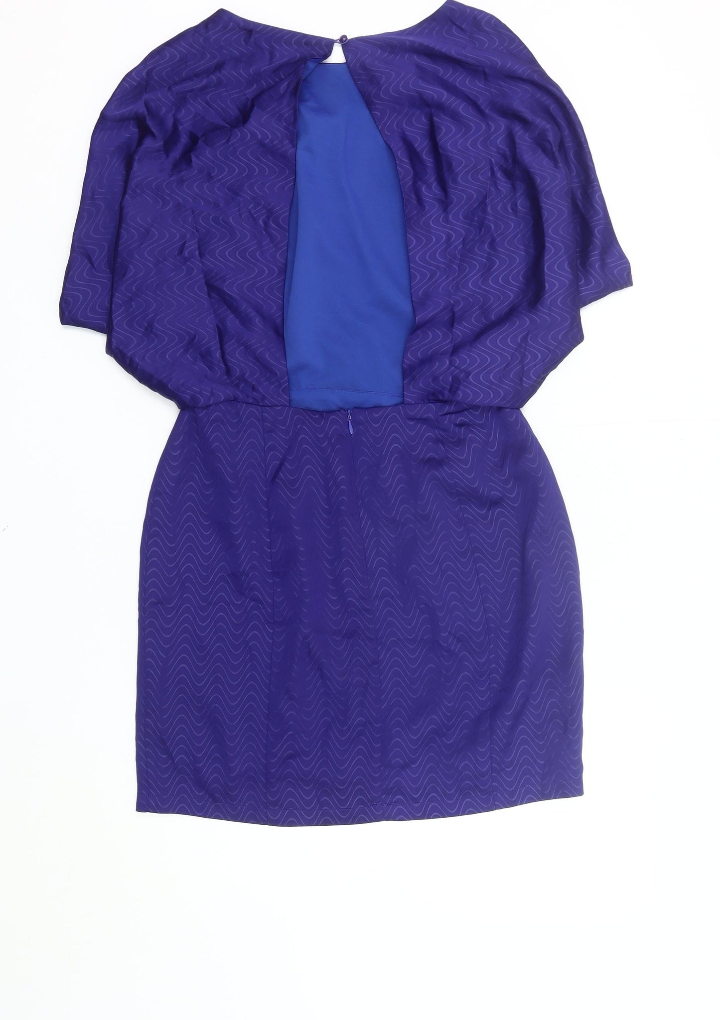 Akira Chicago Women’s Blue Blouson Short Dress Size M Party