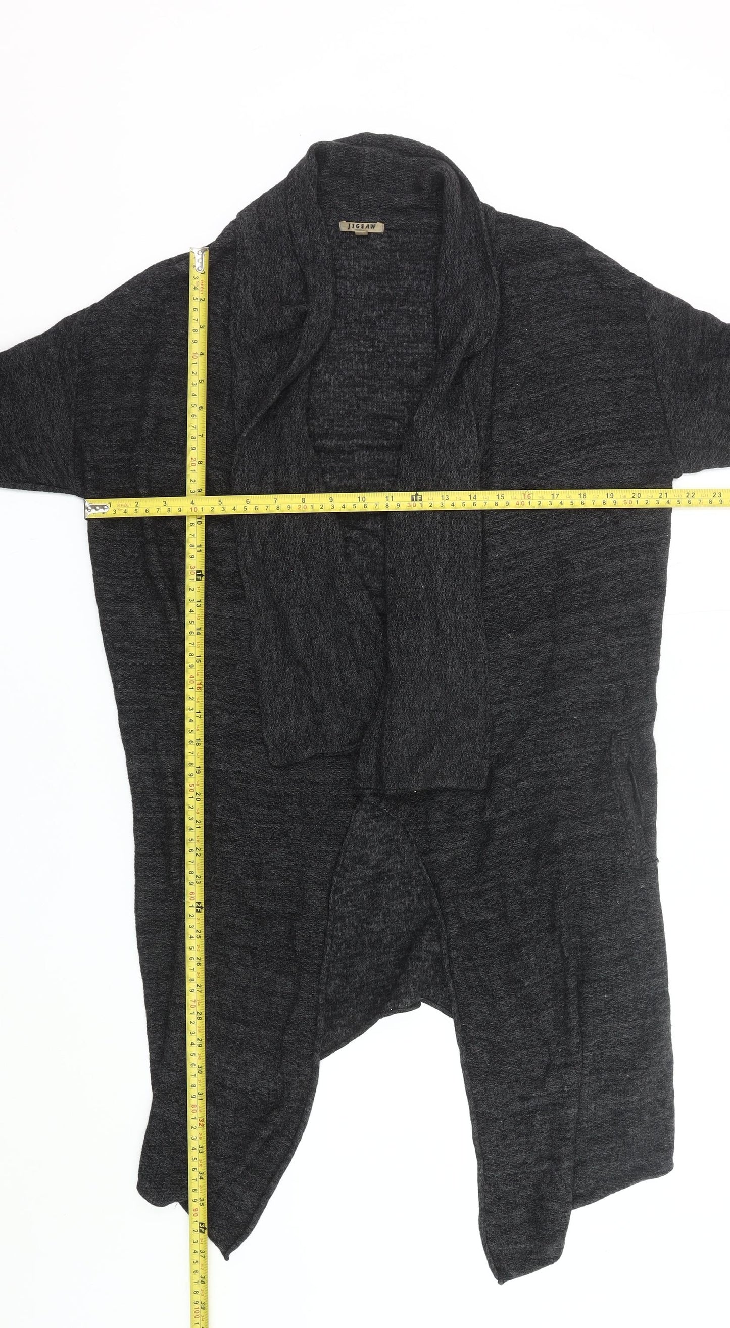 Womens UK Size M Jigsaw Black Cardigan Jumper