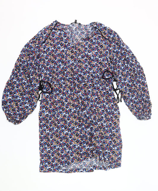 Next Women’s Multicoloured Floral Shift Dress Size 12