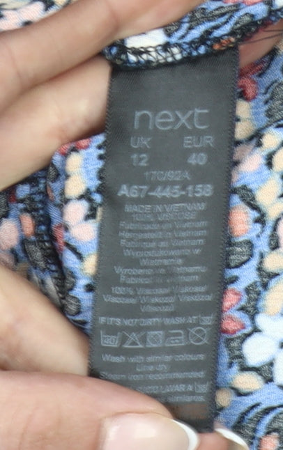 Next Women’s Multicoloured Floral Shift Dress Size 12
